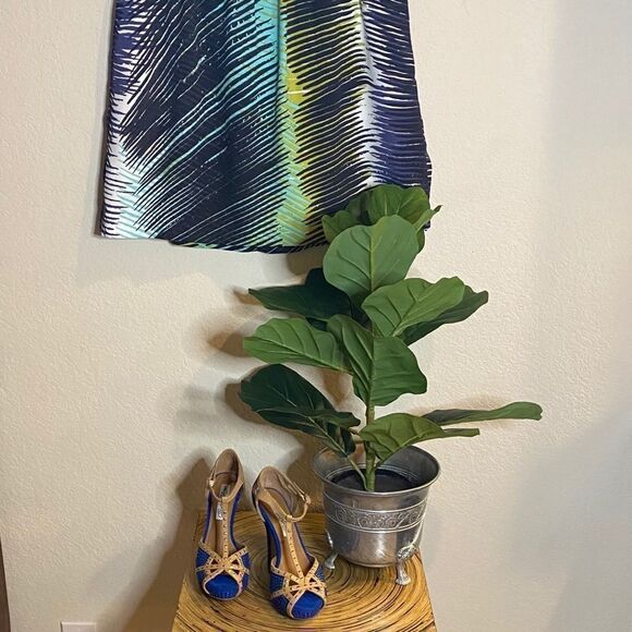 Loft Striped Skirt Sz 6 - Picture 4 of 8